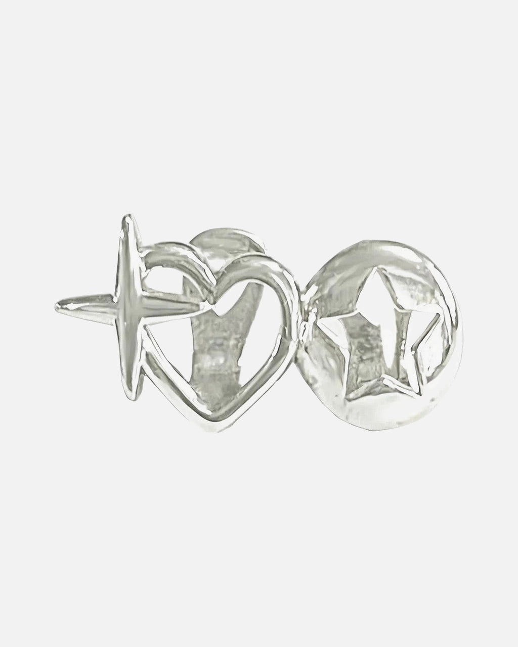 Heart & Star Grillz – single tooth heart and star grillz, alternate view