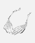 Skeleton Hand Claw Necklace – skeleton hand claw necklace, product photo on grey background