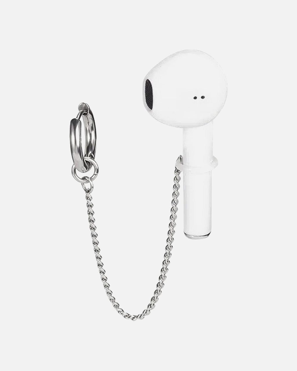 Earbud Chain Ear Cuff – earbud anti-lost chain ear cuff, product photo on grey background