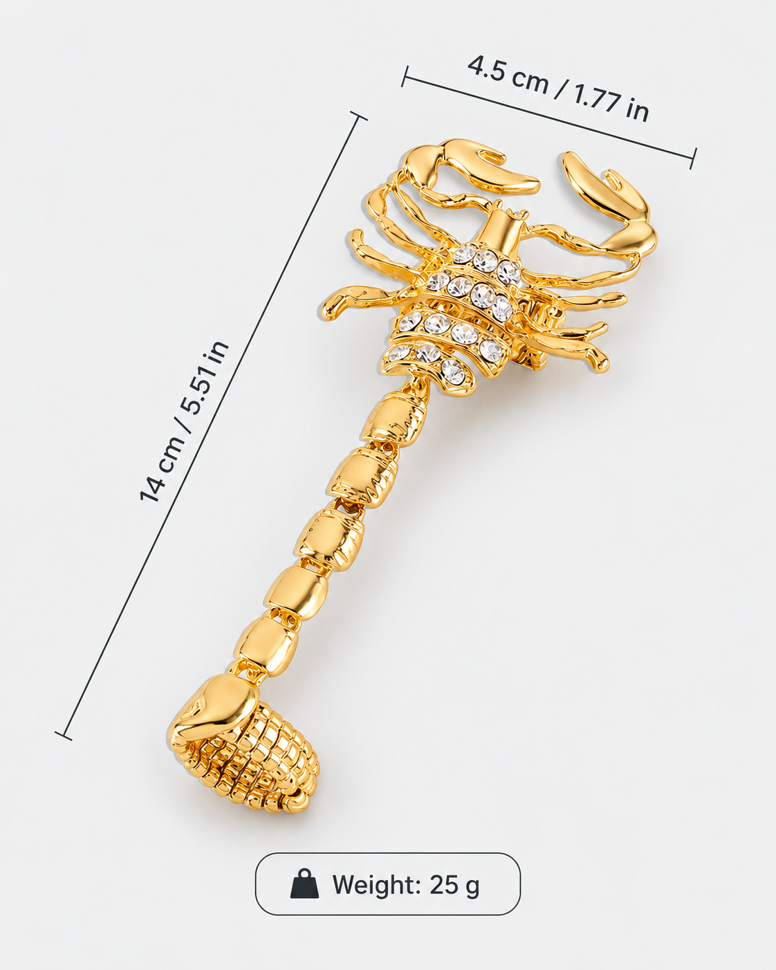 Scorpion Statement Ring by OSCURO – detail view 4