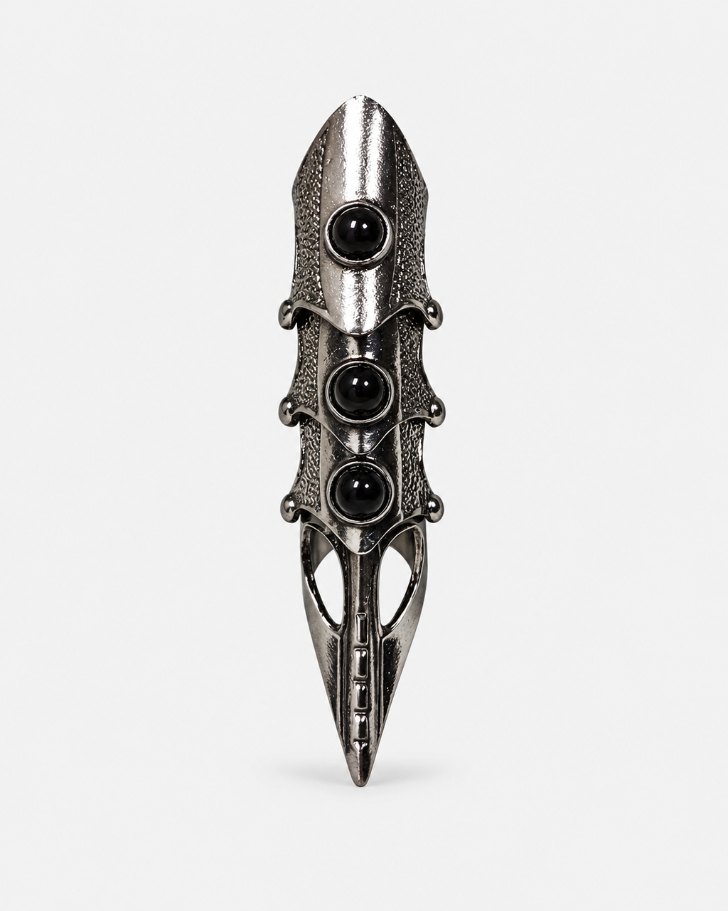 Gothic Armored Claw Ring