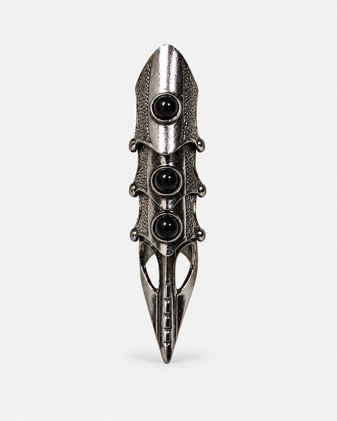 Gothic Armored Claw Ring