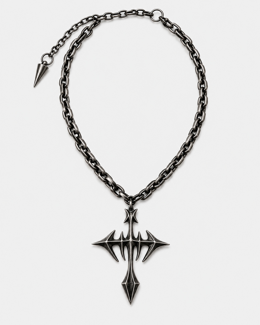 Punk Cross Pendant Necklace