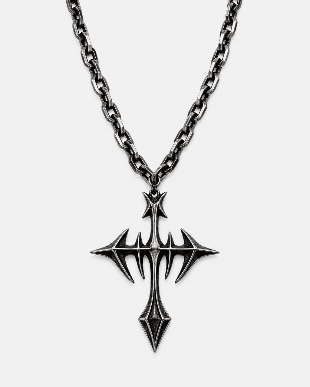 Punk Cross Pendant Necklace