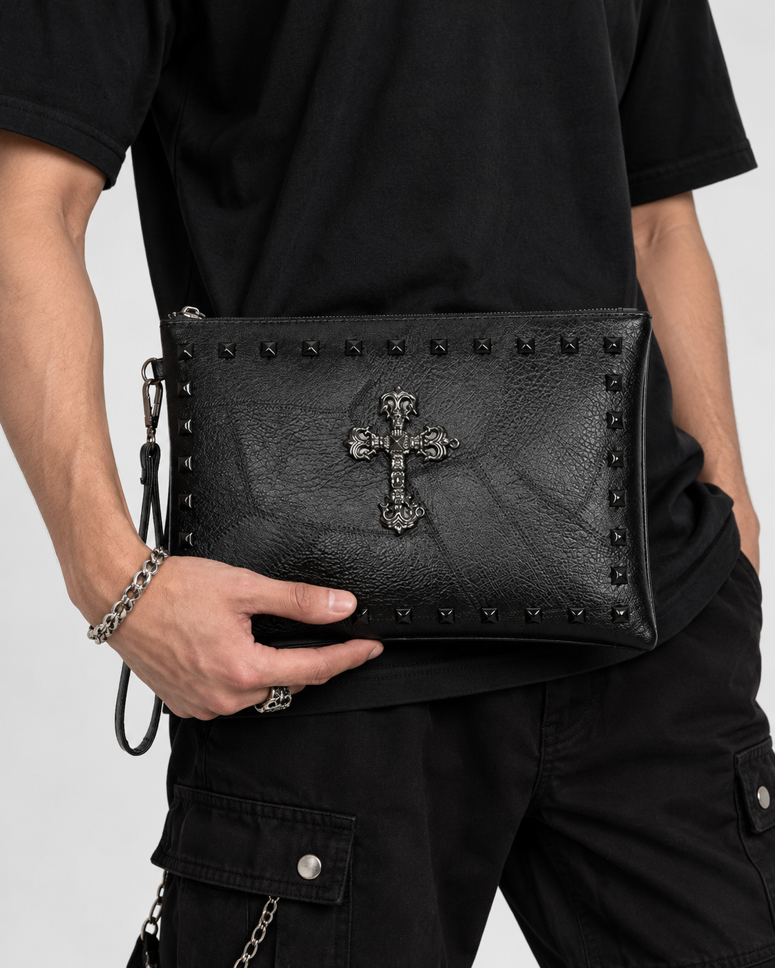 Gothic Cross Clutch Bag