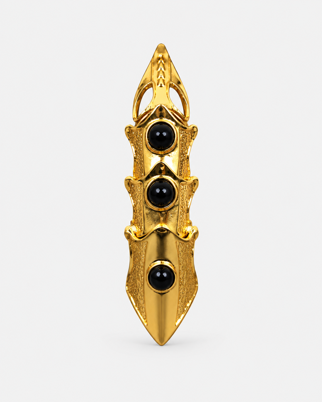 Gothic Armored Claw Ring