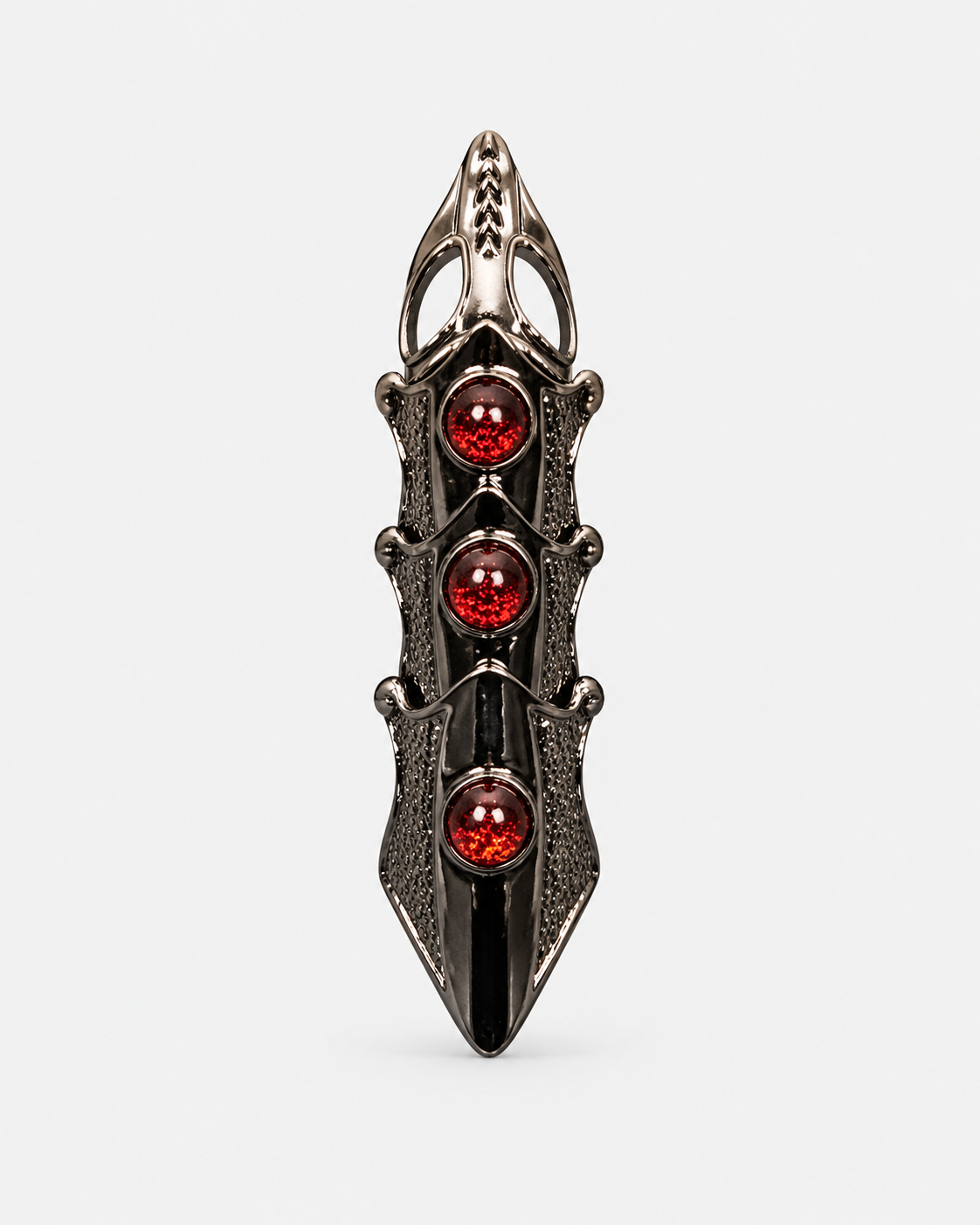 Gothic Armored Claw Ring