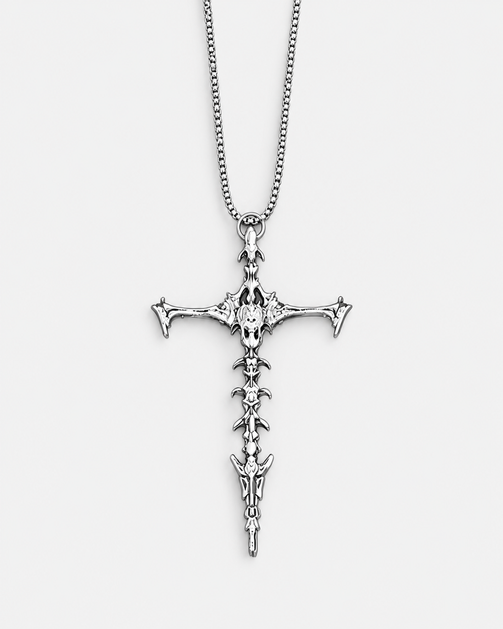 Dragon Spine Cross Necklace