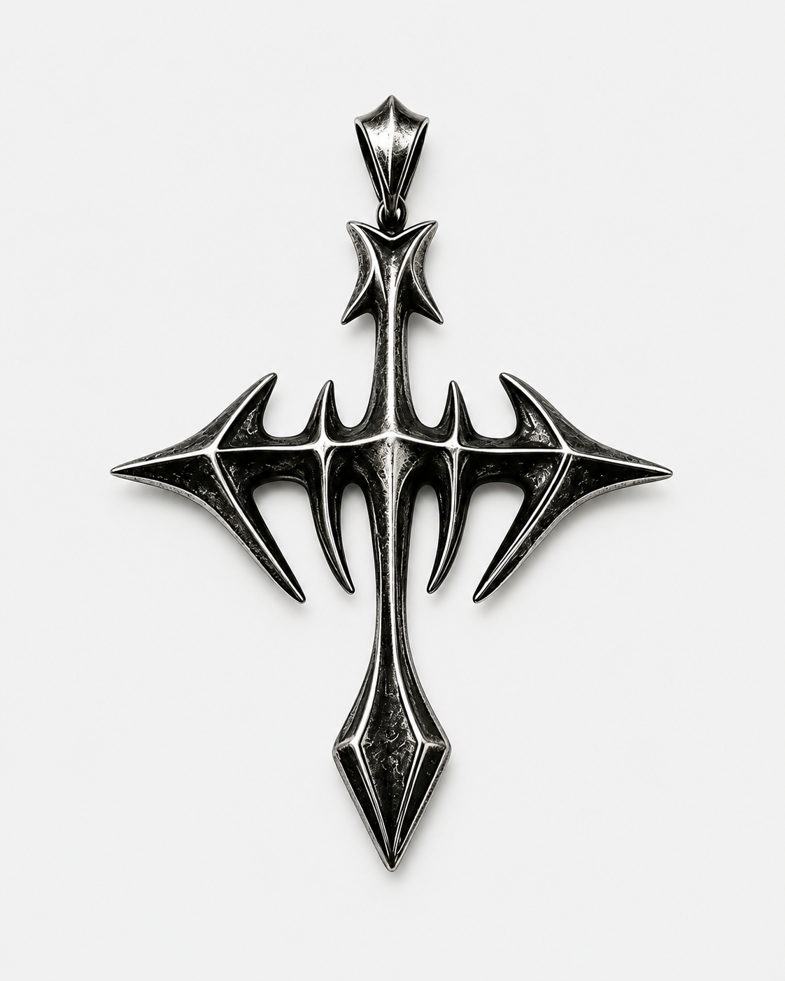 Punk Cross Pendant Necklace