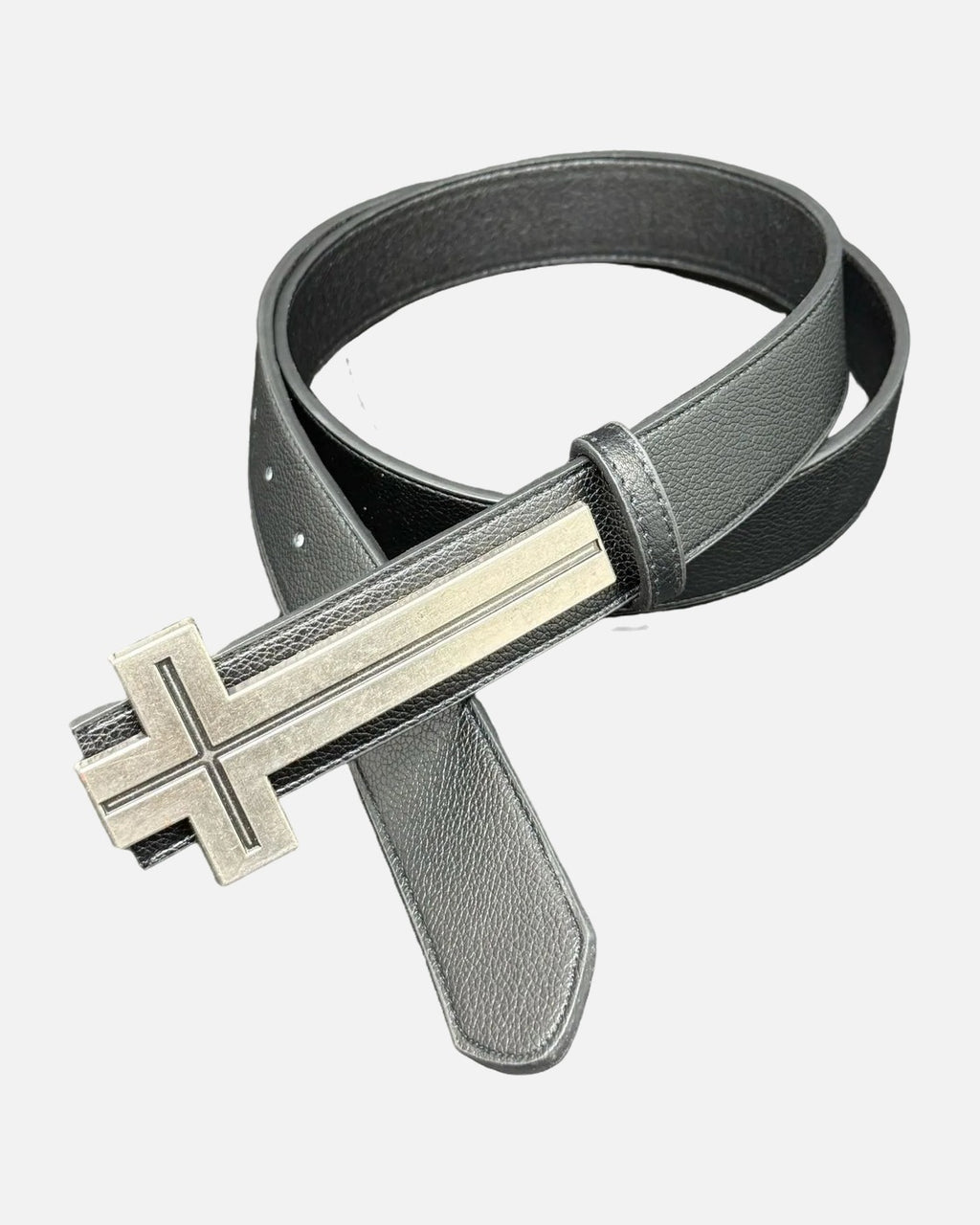Flat Cross Buckle Belt