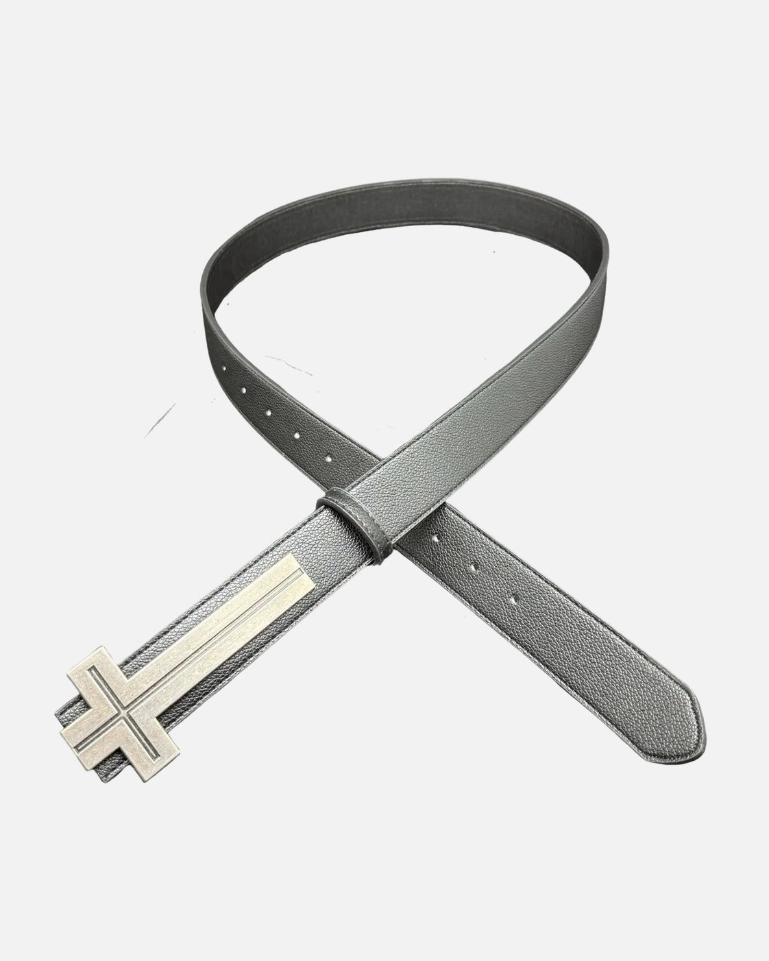 Flat Cross Buckle Belt