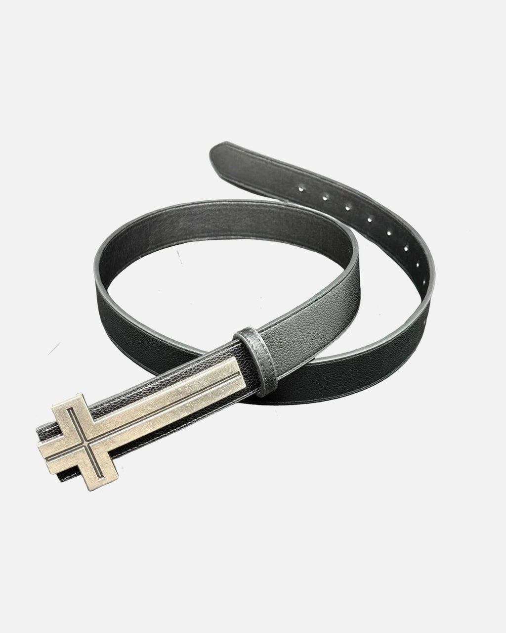 Flat Cross Buckle Belt