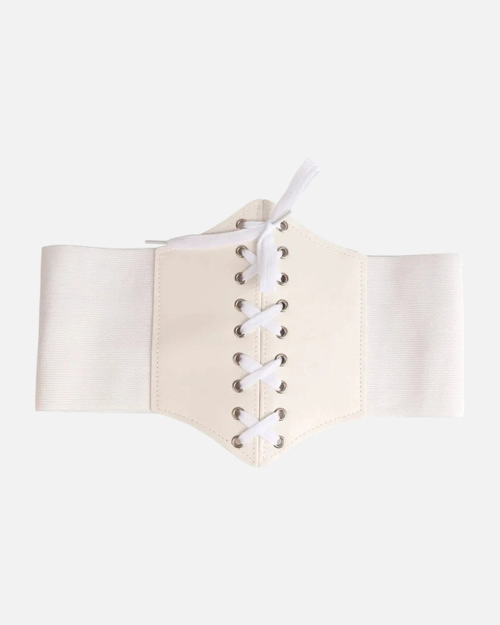 Lace-Up Corset Waist Belt – showing the front lacing, women's gothic belt