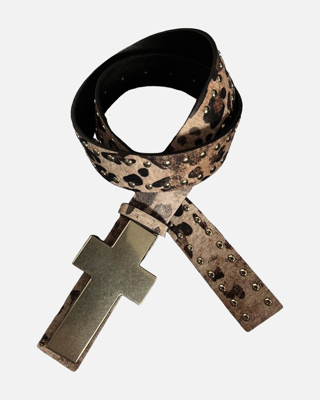 Statement Buckle Studded Belt