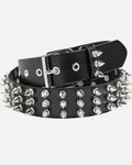 Studded Rivet Belt – shown from another angle, women's punk belt