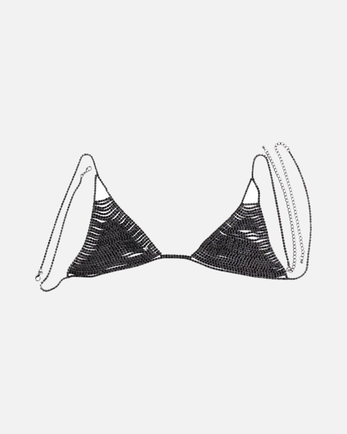 Rhinestone Chain Bra Top