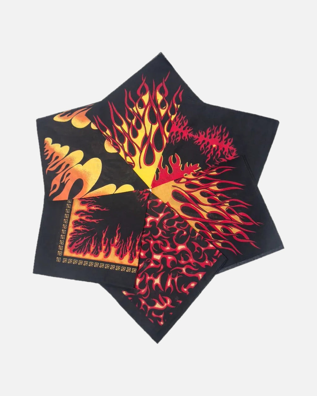 Flame Print Bandana – both flame prints layered