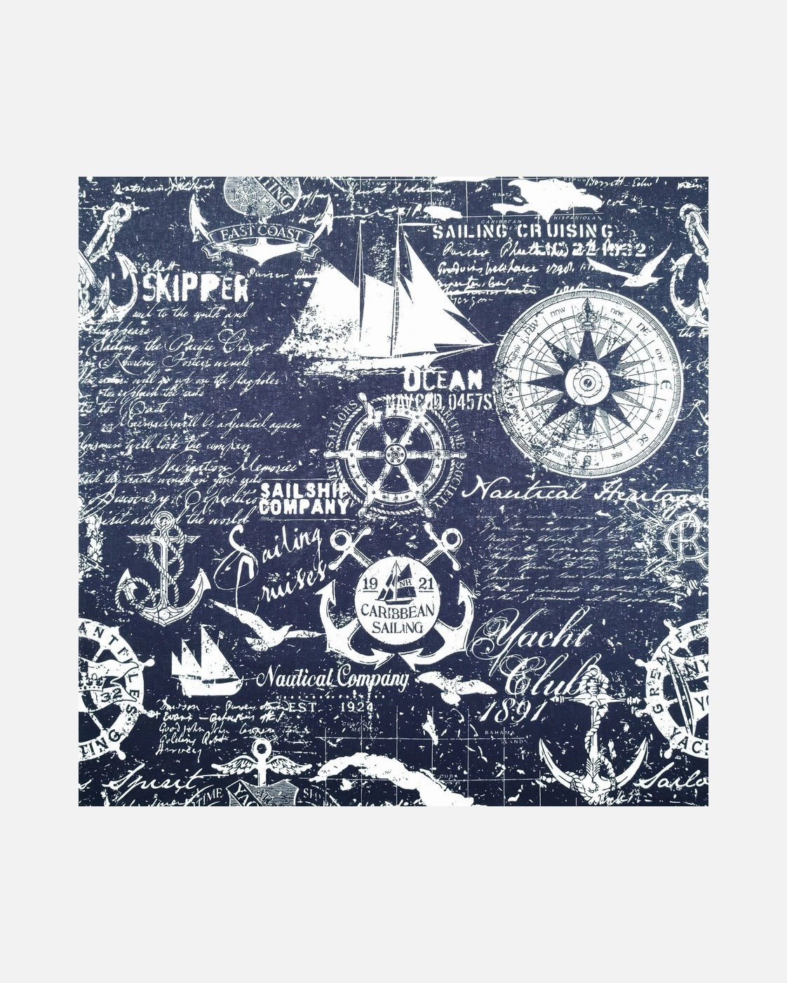 Nautical Compass Bandana
