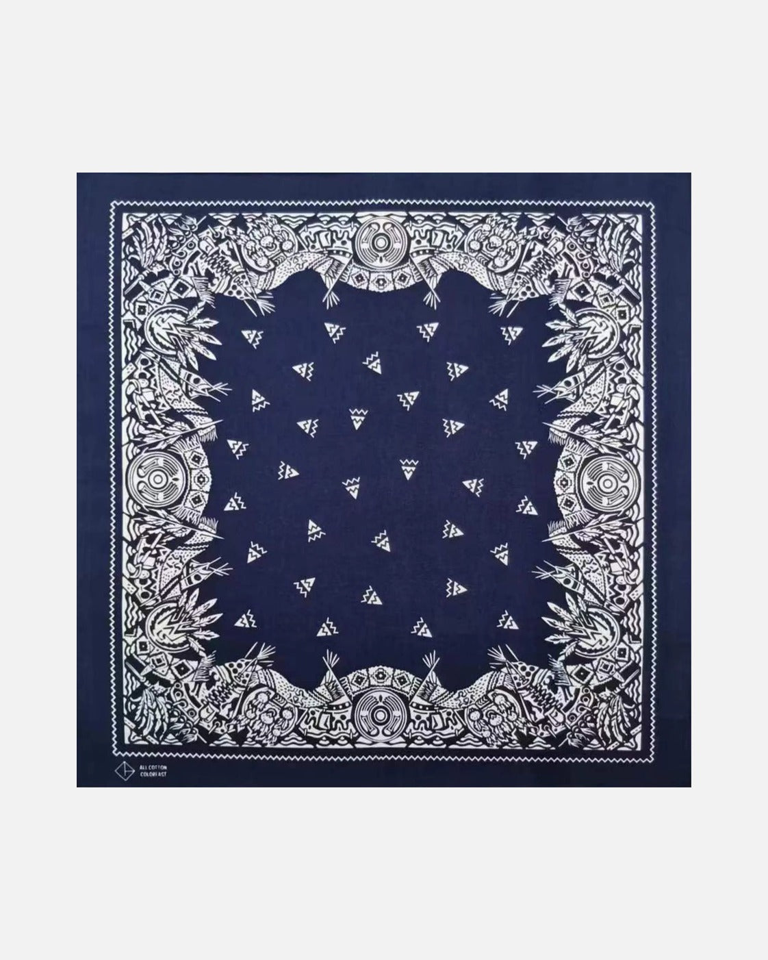 Navy Paisley Bandana