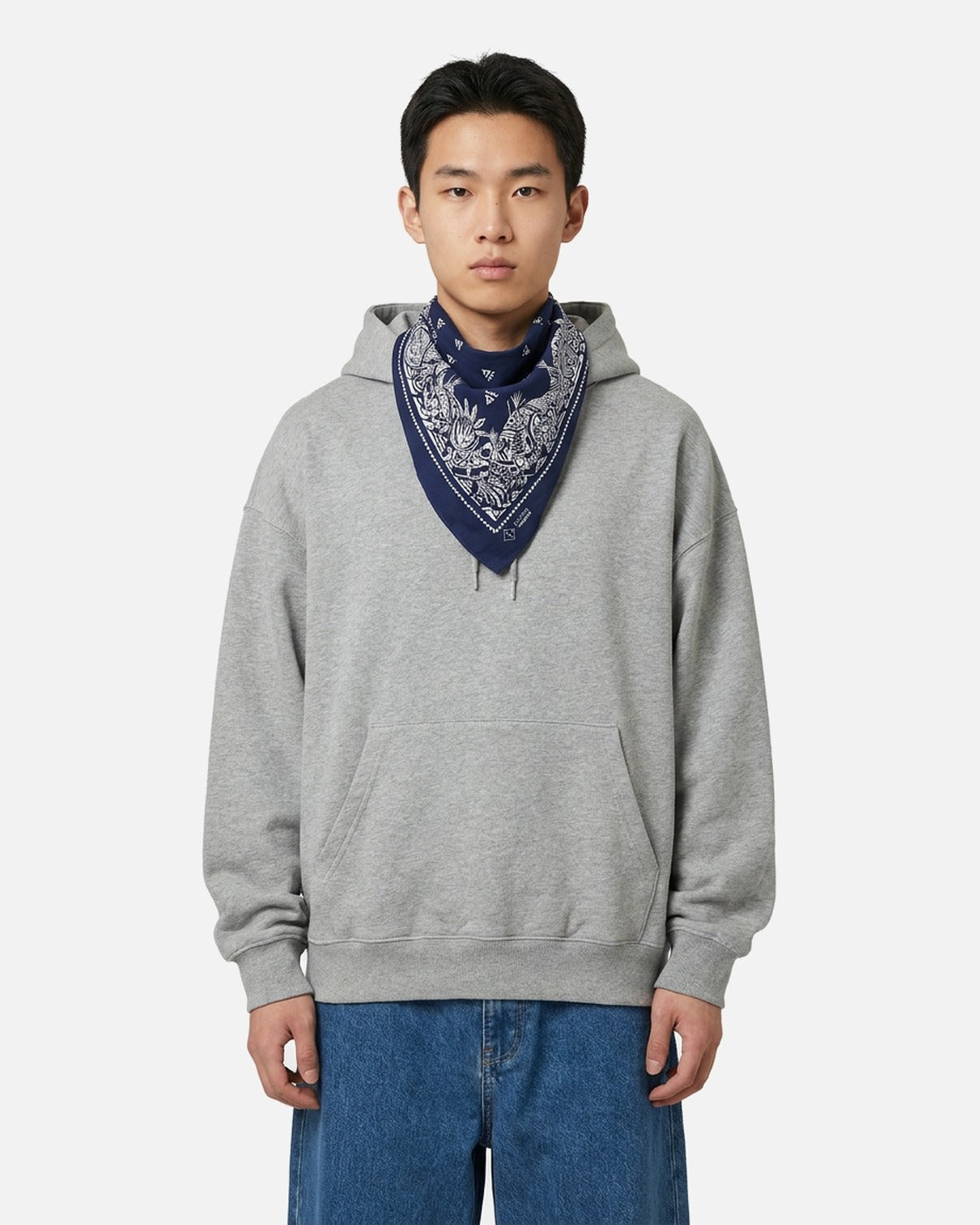 Navy Paisley Bandana