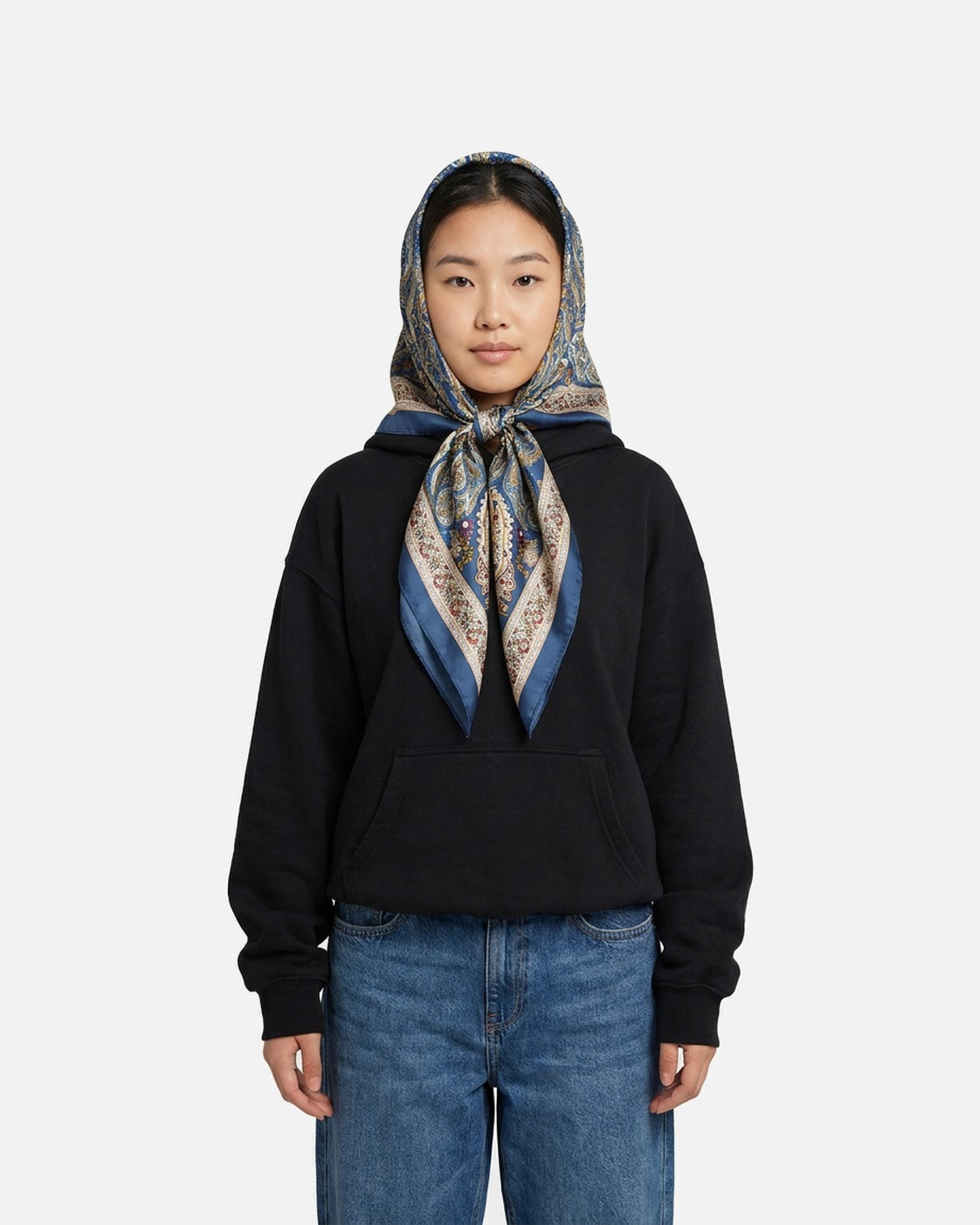 Paisley Satin Square Scarf