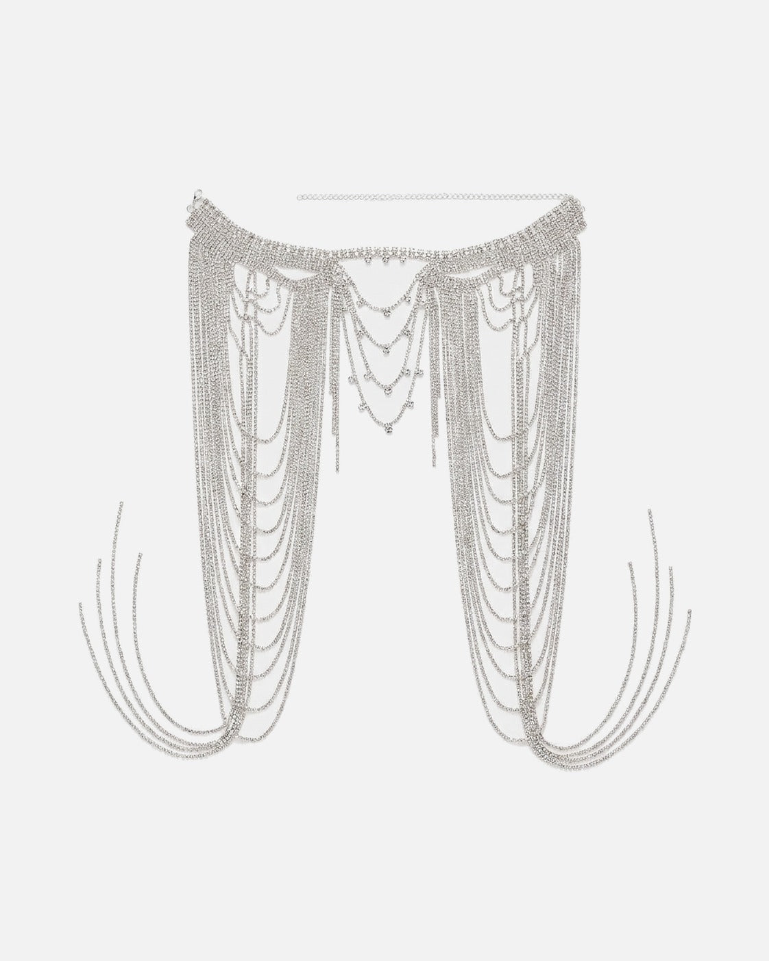 Rhinestone Tassel Shoulder Chain