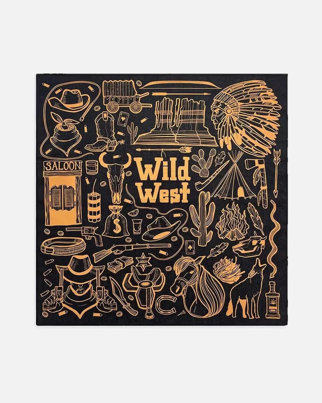 Wild West Print Bandana