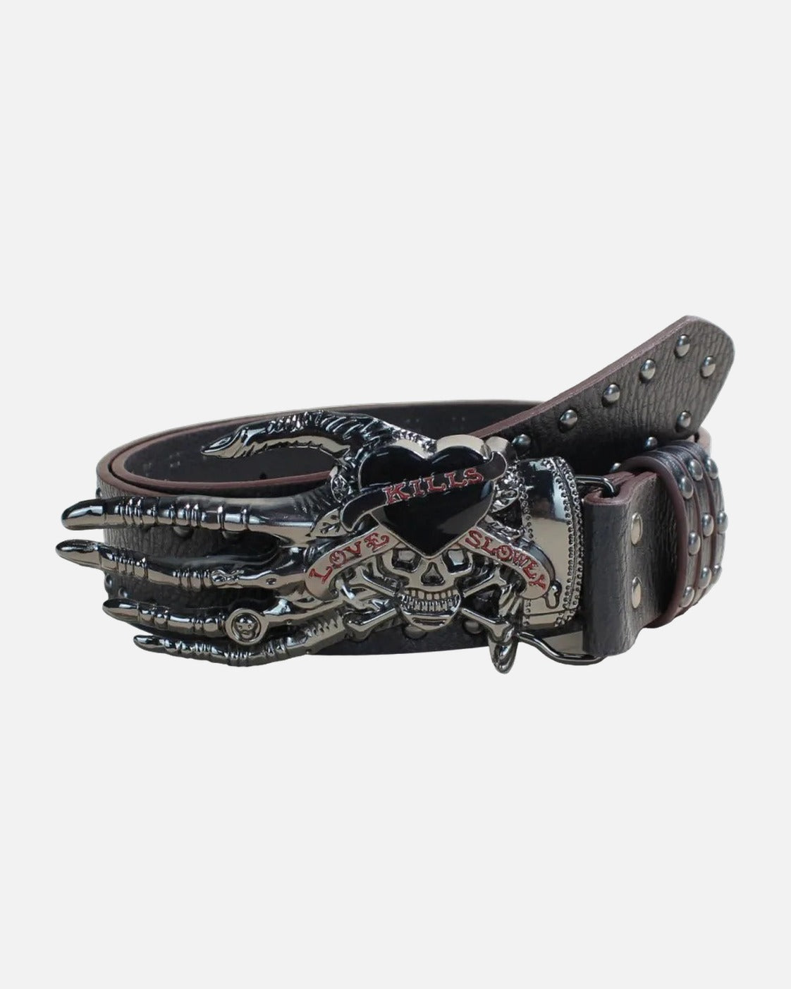 Skeleton Hand Buckle Belt