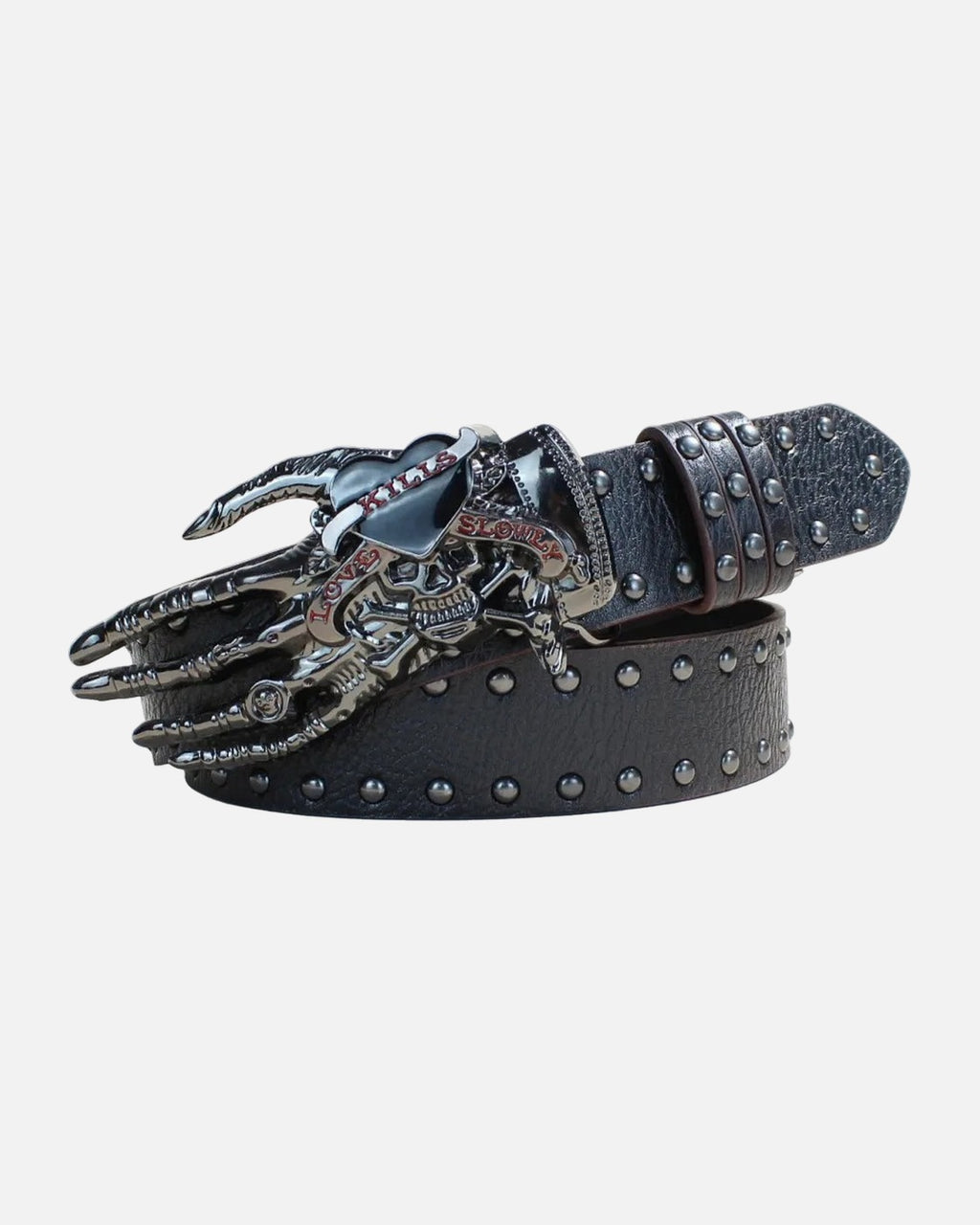 Skeleton Hand Buckle Belt