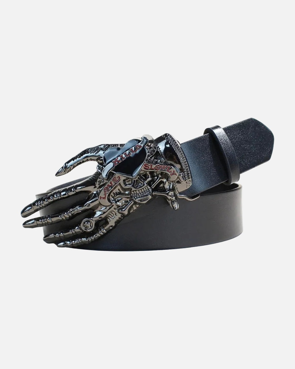 Skeleton Hand Buckle Belt