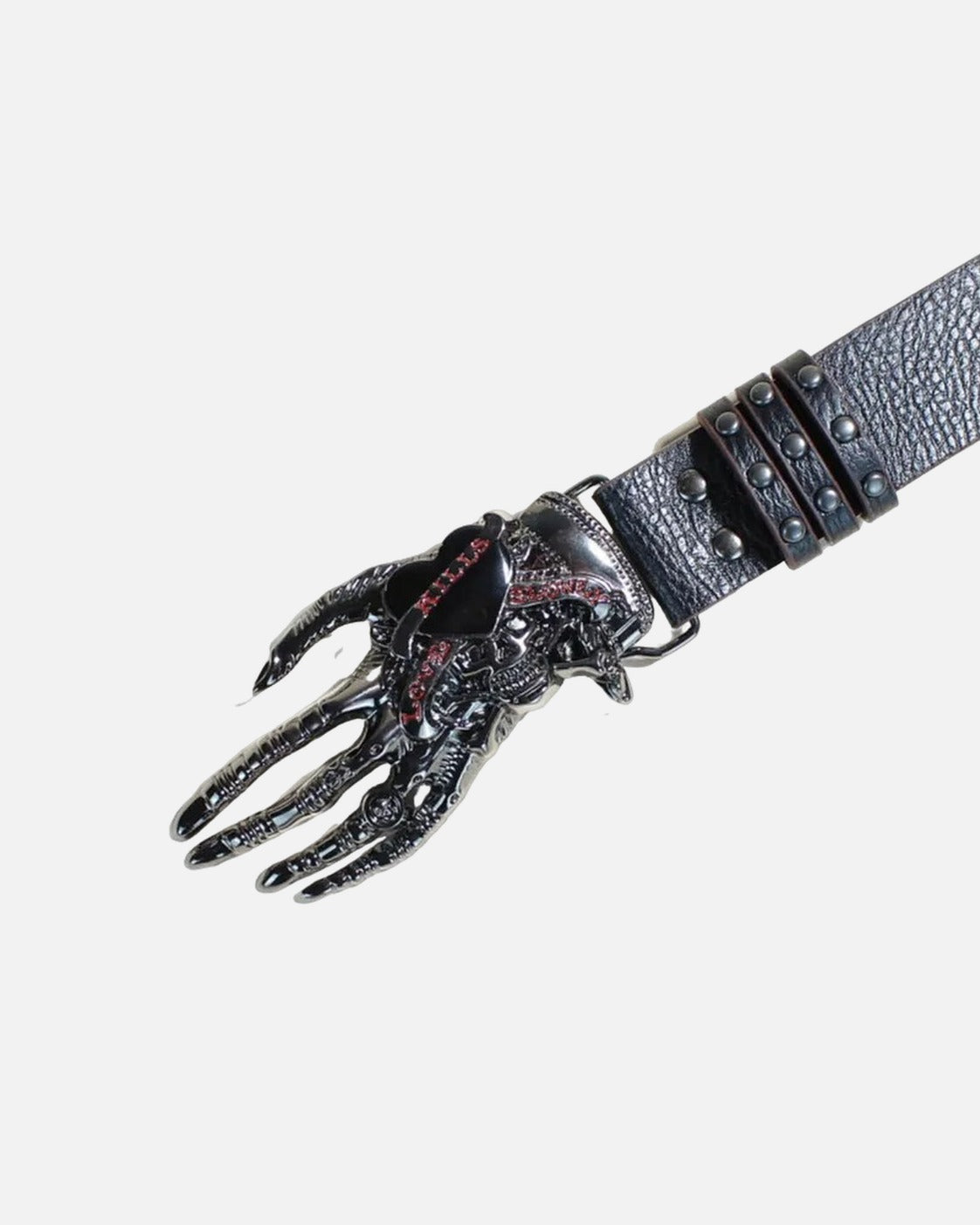 Skeleton Hand Buckle Belt