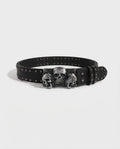 Skull Trio Studded Belt