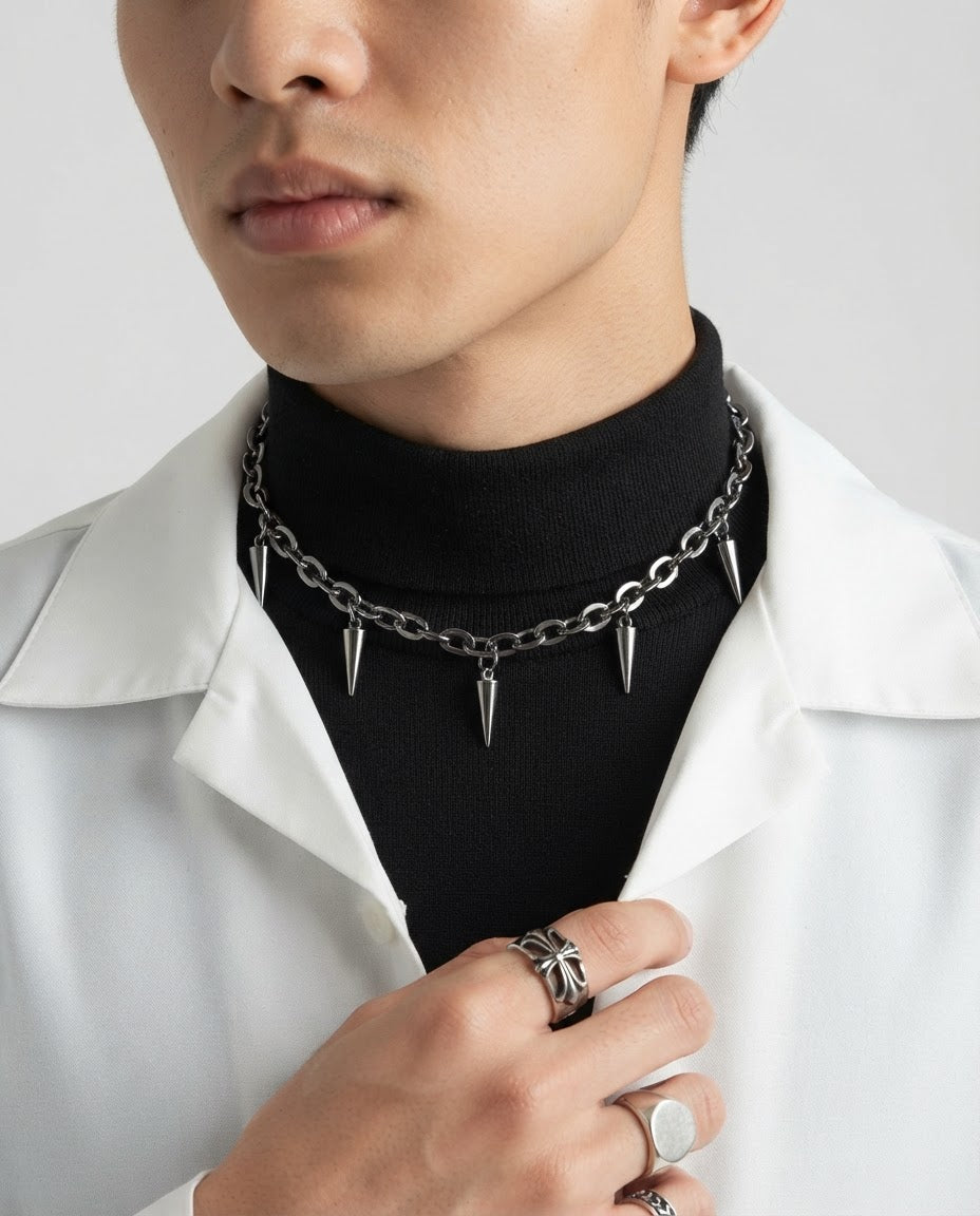 Spike Charm Choker