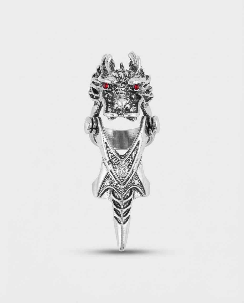 Skull Armor Knuckle Ring